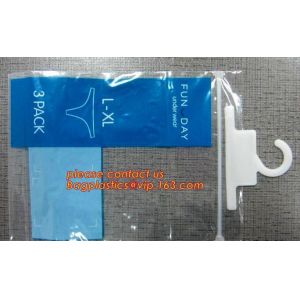 Cheap clothes package garment bag with hook,inexpensive transparent PVC swimwear zipper bag with hung hook,hook plastic pvc sl for sale