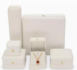 Cheap PMS Jewelry Packaging Box Velvet Leather Jewelry Boxes Biodegradable for sale