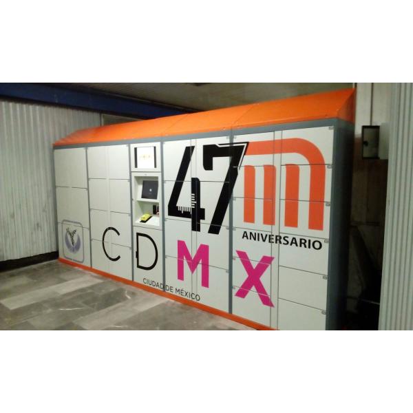 Airport Used Smart Electronic Cabinet Luggage Lockers With Steel Enclosure