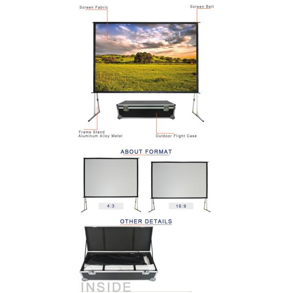 Wholesale 70*70 Inch Projector Tripod Screen/Projector Screen Stand