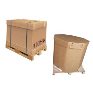 Disposable 1000l Liquid Paper IBC Container With Liner Bag Coconut Oil And Juice