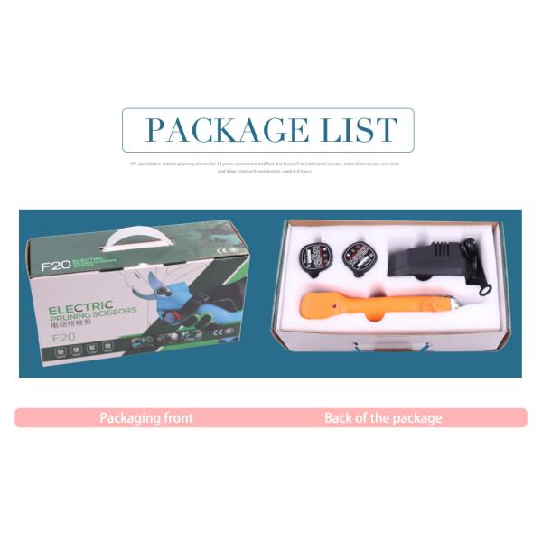 Swansoft 16.8V 2.5CM Battery Cordless Orchard Vineyard Pruner Trimming Scissors Garden Electric Pruning Shears