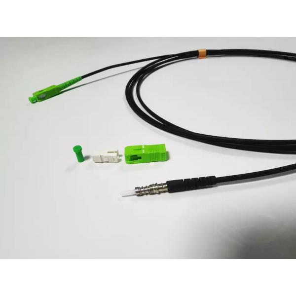 SC/APC Field Shield Pushable Fiber Cable Assembly Tool Less Installation