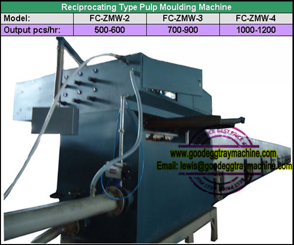 Recycled waste paper egg tray machine