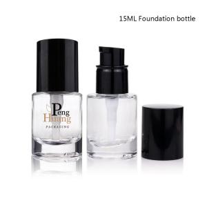 Cheap Wholesale Fashion Design 30ml Cosmetic Foundation Pump Skincare Lotion Glass Bottle for sale