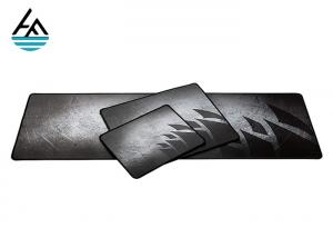 Cheap Locked Edge Neoprene Mouse Pad  , Gray Gaming Mouse Pads Non Toxic Material for sale