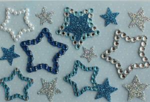 Cheap Promotional Clear Epoxy Star Shaped Stickers Printable Die Cut For MP3 for sale
