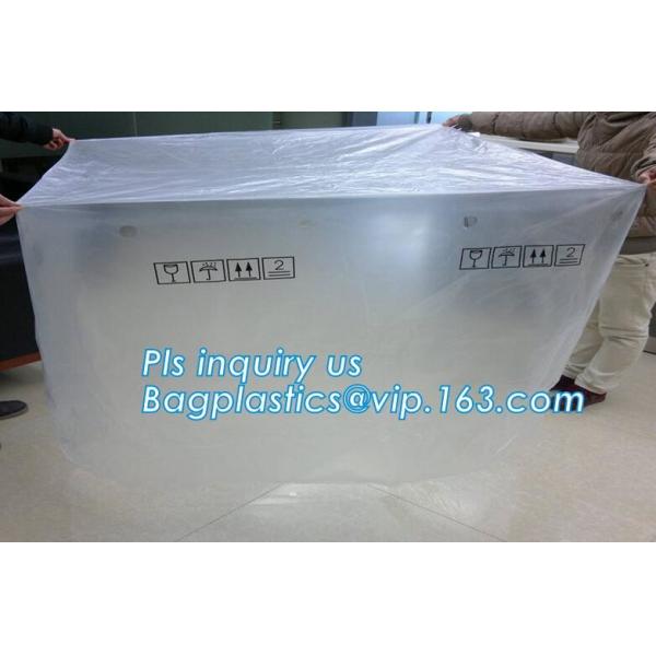PE Moisture Proof Plastic Pallet Cover, POLYETHYLENE SHRINK PALLET COVERS, Europallet 80x120x250 cm, bagplastics, bageas