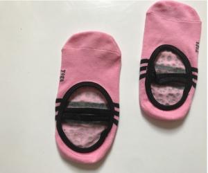 China Pink Color Foot Care Kids Yoga Socks , Knitting Yoga Sticky Socks , Barre Pilates Socks on sale