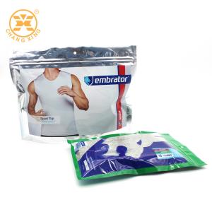 China BOPP Resealable Clothing Packaging Bags With Logo T Shirt Garment Plastic Packaging Bags on sale