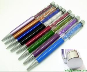 China valued promotional gift wholesale crystal metal ball pen on sale