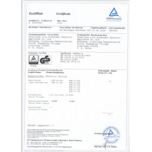 Shanghai MG Industrial Co., Ltd. Certifications