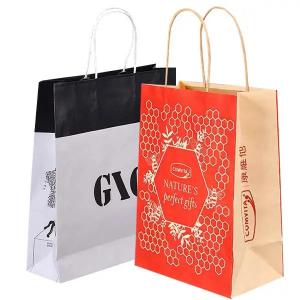 Cheap Silver Tote Bag Paper Carry Garment Clothing Shoes Boutique Packaging Take Away for sale