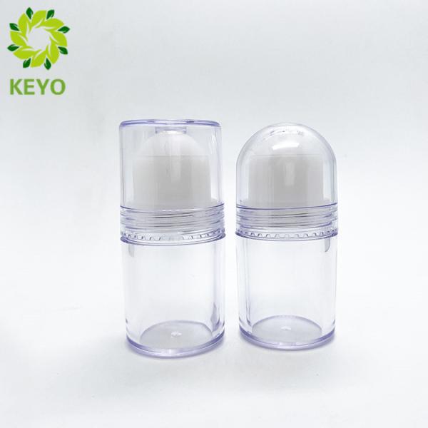 30ml Capacity Empty Clear ABS Plastic Roll On Bottle For Cosmetic Pack