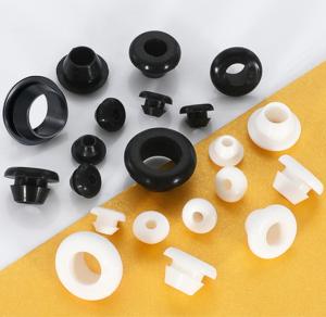 Cheap Protective Silicone Rubber Grommet White Black Color For Wire Management for sale