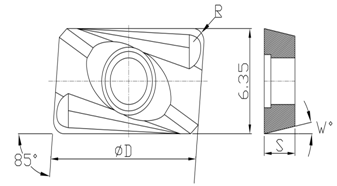 APMT1604PDER - H CNC Cutting Tool Insert Carbide Cutting Tools