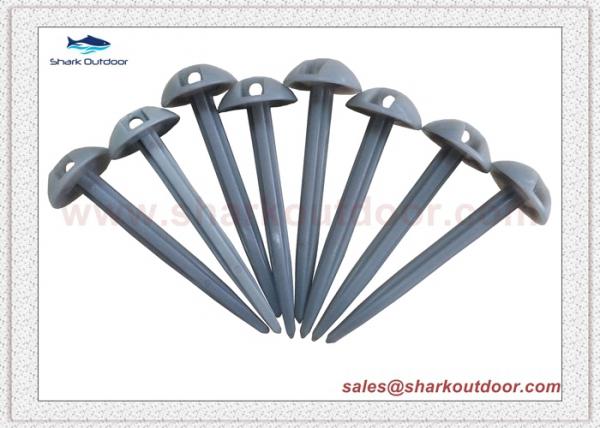 Dome shaped Plastic Tent / Awning Groundsheet Pegs for outdoor tent 