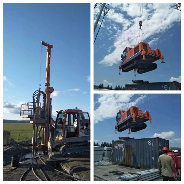 Multi-Pipe Jet Grouting Drilling Rig with PLC Electronic Control Display for Damaged Cut-Off Curtains in Palestine