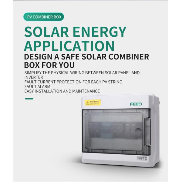 6 Strings Solar Combiner Box Cold Steel UV Protection