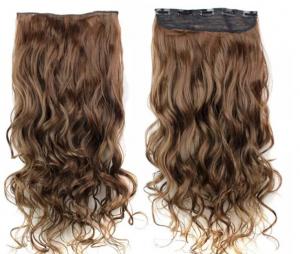 China 18 Inch Long Virgin Clip In Hair Extensions / Smooth Virgin Remy Hair Clip Ins on sale