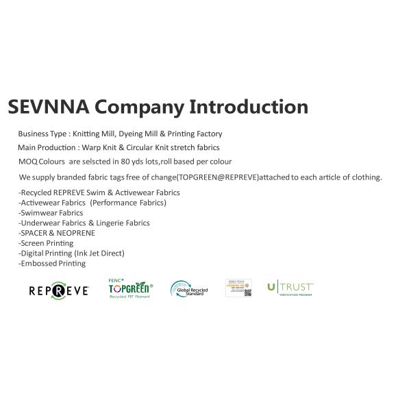 Digital Printing Activewear Nylon Knit Fabric Ocean Recycled Warm Up Suits