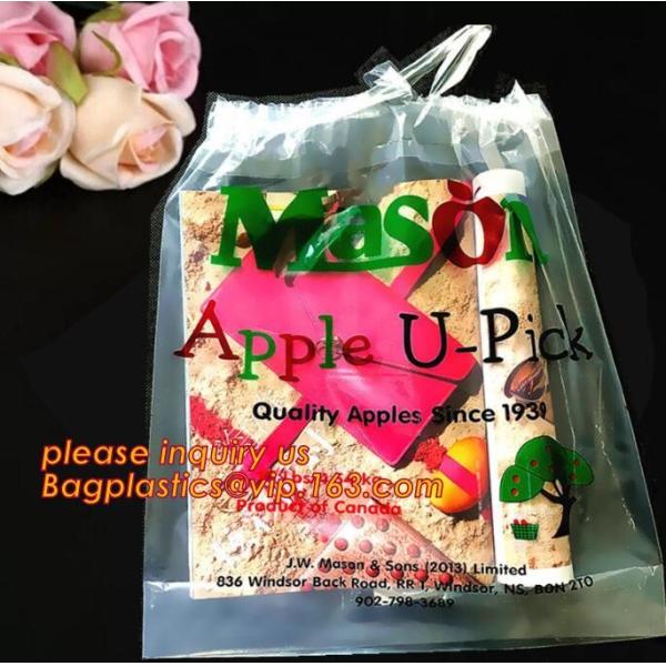 Biodegradable Christmas deco drawstring candy storage bag, oxford red christmas stocking candy bag packing bagplastics
