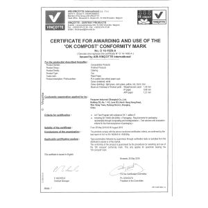 Pacqueen Industrial (Shanghai) Co., Ltd. Certifications