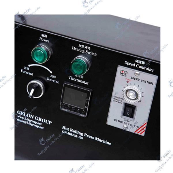 Battery Electrode Hot Rolling Press Machine 100mm Width For Battery Manufacturing Research Machine