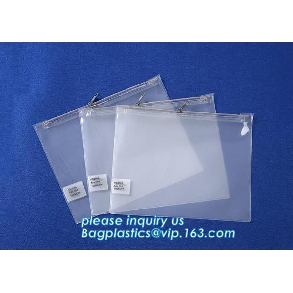 Biodegradable Customised printing Clear PVC Cosmetic Standup k Pouch,Toiletries Cosmetic Pvc Pouch With Marble Dig