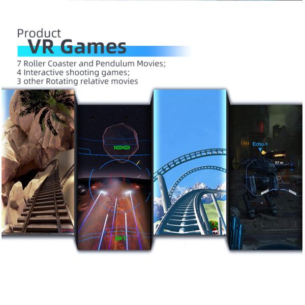 Indoor Game VR Simulator VR Games 9D 360 Degree Virtual Reality Roller Coaster