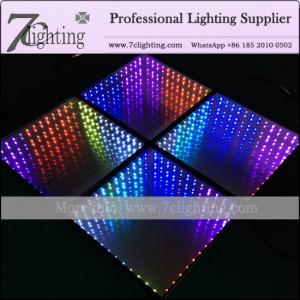 Cheap New 3D Illusions Mirror LED Dance Floor Rental Stage Lighting Supply for sale