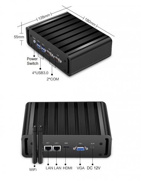 Quality Fanless Embedded Box PC , Industrial Embedded Computer With 2 PCI/PCIe Slots wholesale