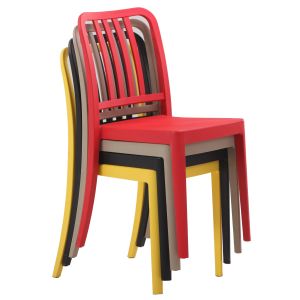 Cheap Contemporary Design Stackable Full PP Resin Plastic Dining Chair for Banquet and Outdoor Indoor Durable for sale