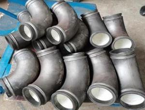 China Customaztion Concrete Pump Pipeline Accessories Arc Shaped Ceramic Design on sale