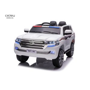 China 2 Seater Kids Ride On Toy Car Toyota Head Police Suv Ride On With Mp3 on sale