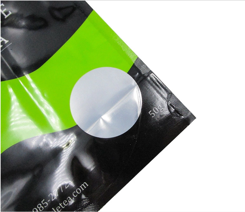 Stand Up Zipper Plastic Pouch Standup Bag with transparent window For Food Packaging