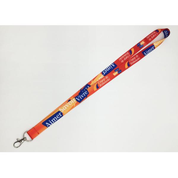 Heat Transfer Printing Card Holder Lanyard With Plastic Breakaway For Exhibition
