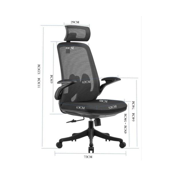 Breathable Task Mesh Computer Chair Aluminum Metal For Office OEM