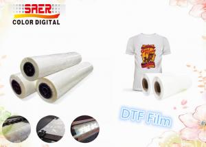 Cheap Textiles / Fabrics Thermal Transfer PET Film For DTF Printer 60cm for sale