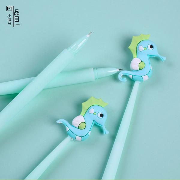 Cute Cartoon Blue Gel Ink Pens Cartoon Animal Writing Pens 0.5 Mm Assorted Styles Pens Stationery For School Office Home Student Kids Birthday Present