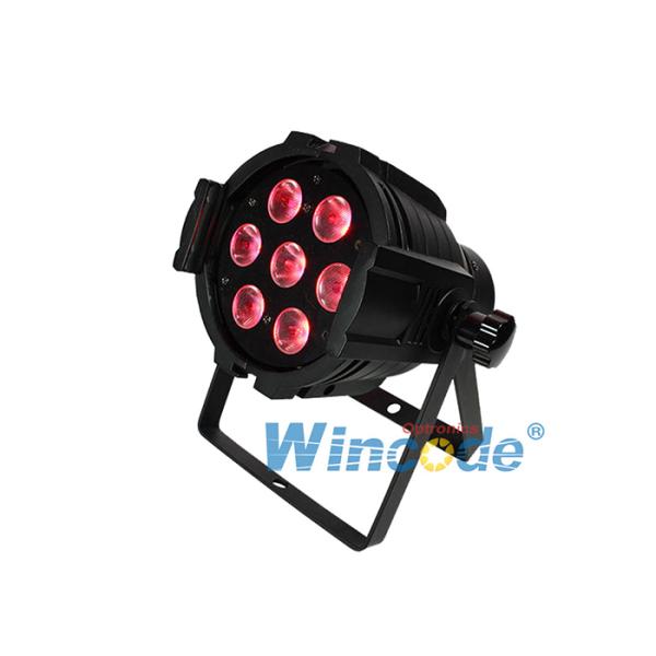 DMX DJ DiscoLED Stage Light 7×10W RGBWA 5 in 1 LED Par Light