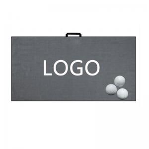 Cheap Golf Sports Accessories Ball Waffle Microfiber Golf Towel Custom Logo for sale