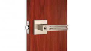 Cheap ANSI Grade Tubular Locks Metal Front Door Lock Satin Nickel Lever for sale