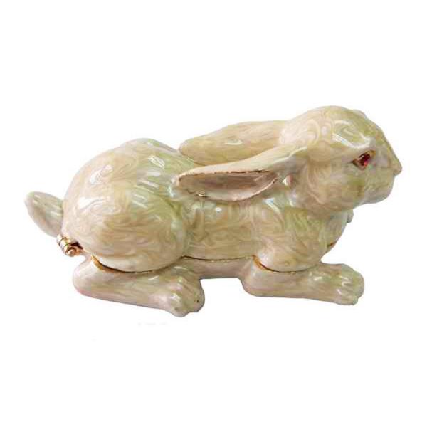 Crystals Easter Bunny Trinket Box Easter Rabbit Trinket Box Bejeweled Rabbit Trinket Jewelry Box Rabbit & Baby Gift