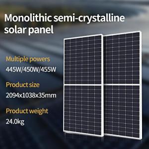 Cheap 330W - 460W Solar Energy Storage System Half Cell Monocrystalline Silicon PV Module for sale