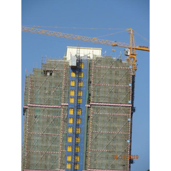 SC200BZ Rack And Pinion 46 M / Min Construction Site Hoist