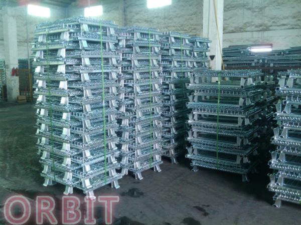 Quality Stacking Collapsible Steel Wire Mesh Pallet Cage For Warehouse Storage wholesale