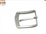 Strong 1.5 Inch Mens Metal Belt Buckles Pin Buckle Pearl Nickel Brushed Color