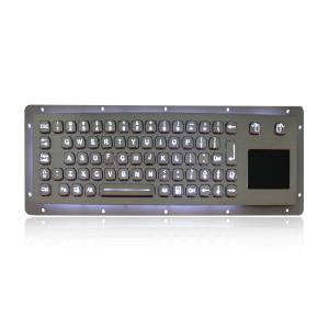 Cheap IP65 Stainless Steel Backlit USB Keyboard With Tough Touchpad for sale