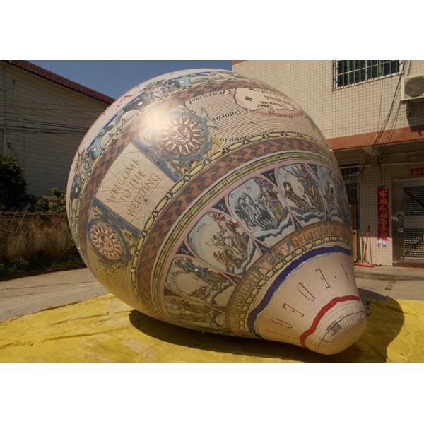 Customized Size Blow Up Advertising Signs , Wedding Inflatable Hot Air Balloon